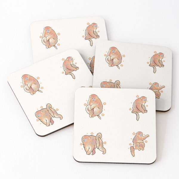 Item preview, cute golden snub nosed monkey pack  designed and sold by Artofmayara.