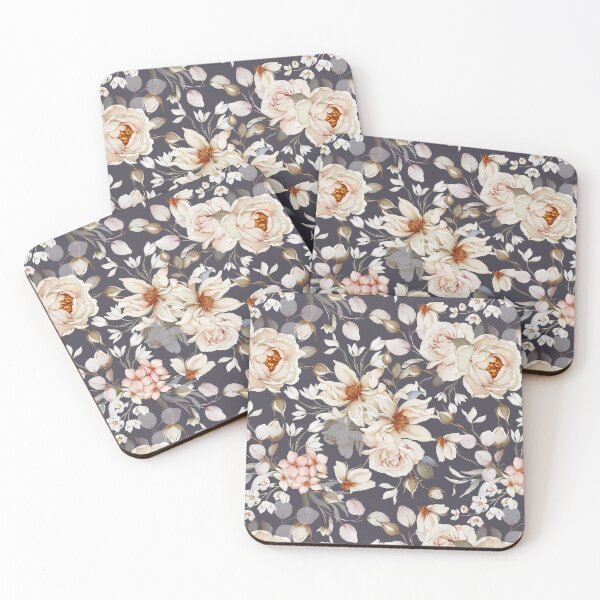 Item preview, Elegant Peonies and Blossoms Watercolor Floral Pattern designed and sold by coshe.
