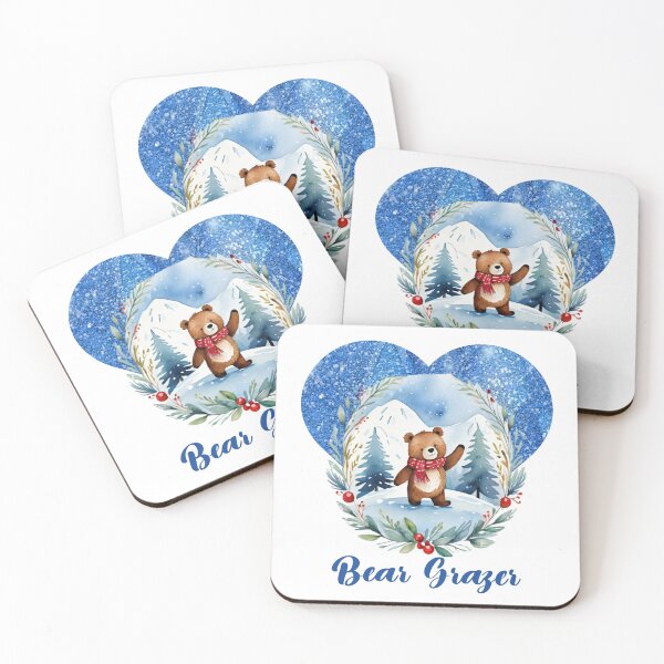 Item preview, Cute Bear Grazer in Blue Sparkling Heart designed and sold by AlexeyevZurga.