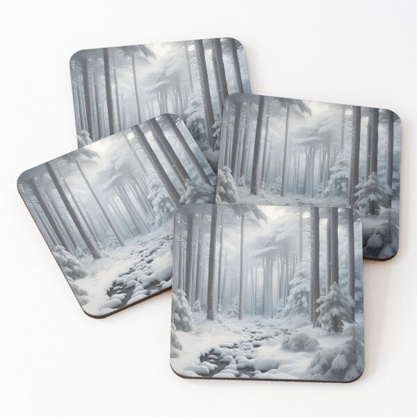 Item preview, Snow storm in the forest designed and sold by mahmoudfarrag.