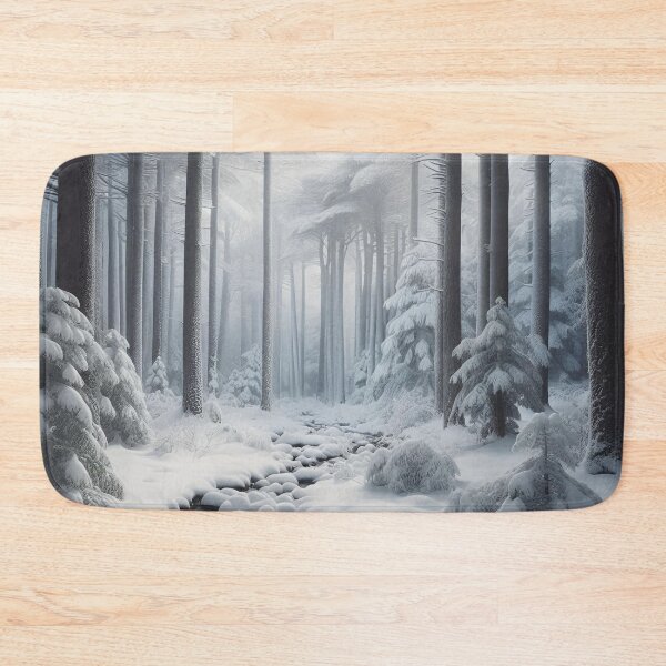Item preview, Snow storm in the forest designed and sold by mahmoudfarrag.