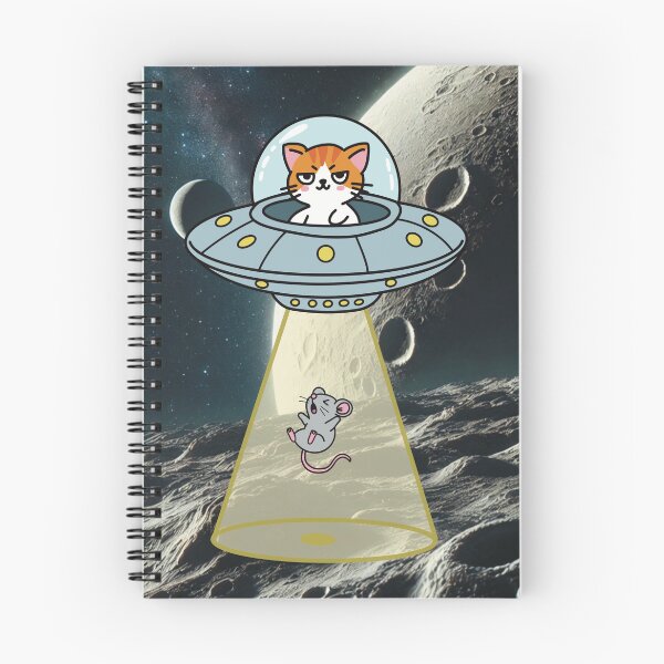 Artikelvorschau, Katze und Maus im Weltraum entworfen und verkauft von WowCustomDesign.