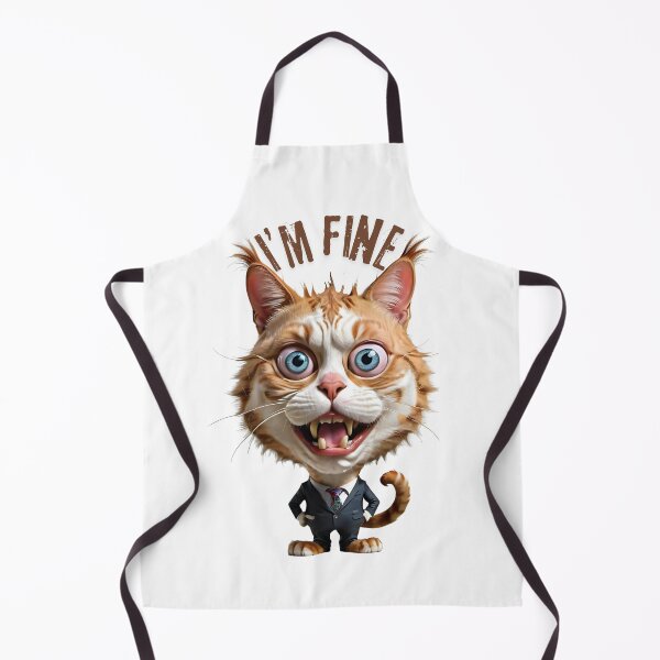 Item preview, I'm fine overstimulated corpo cat designed and sold by NebulaLabs.