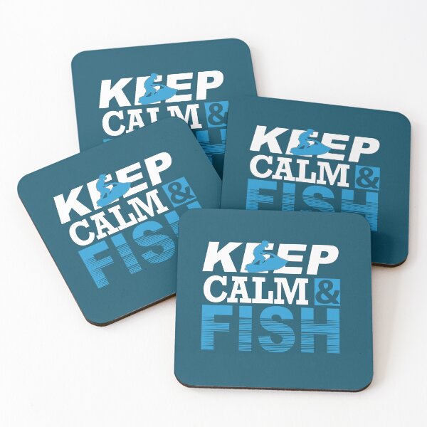 Item preview, Keep Calm & Fish designed and sold by ArtComixHaven.