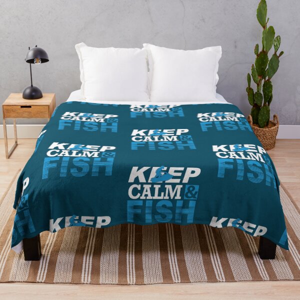Item preview, Keep Calm & Fish designed and sold by ArtComixHaven.