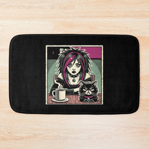 Item preview, Pastell Goth Style Mürrischer Katzenliebhaber Goth designed and sold by LuminOrb.