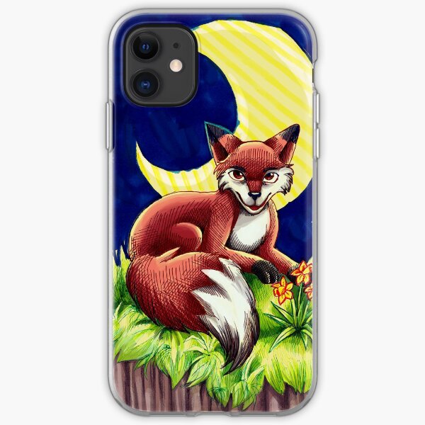 moon fox iPhone Soft Case