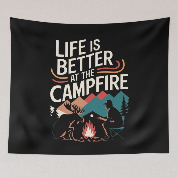 Item preview, Life Is Better At The Campfire designed and sold by Anniko Art Studio.