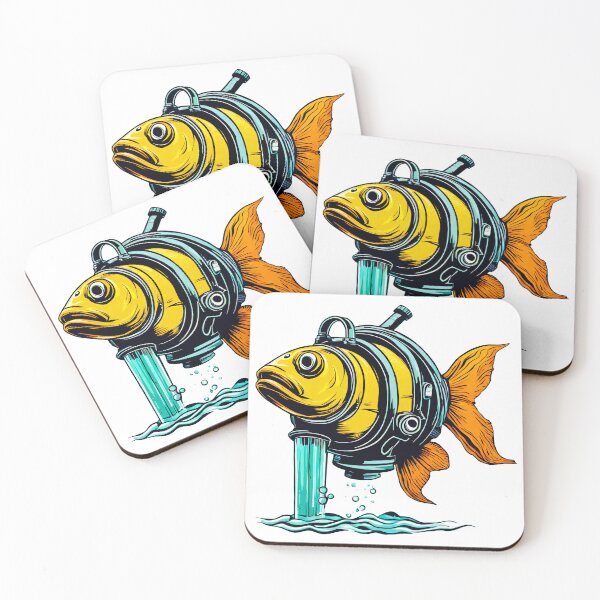 Item preview, Gas Masked Fish in Polluted Depths 2 designed and sold by Tom-Johnson.
