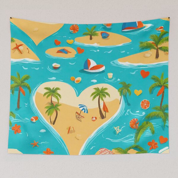 Item preview, Heart-Shaped Dreamy Beachscape 2 designed and sold by Tom-Johnson.