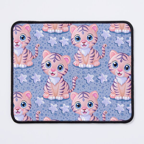 Item preview, Pattern of a Friendly and Fun Tiger - Seamless Pattern #4 designed and sold by Second Draft Visuals.
