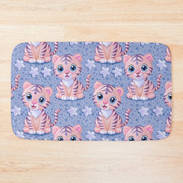 Item preview, Pattern of a Friendly and Fun Tiger - Seamless Pattern #4 designed and sold by Second Draft Visuals.