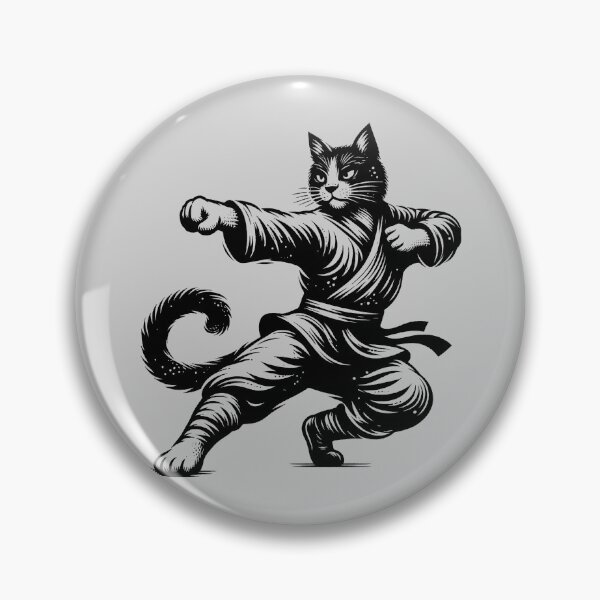 Item preview, The Black Belt Cat designed and sold by zzz888.