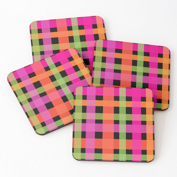 Item preview, Candy Check in Hot Solid Hues on Black designed and sold by PaisleyMcNoodle.
