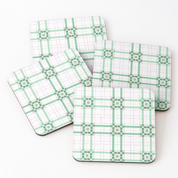 Item preview, Tartan, Big Square, White and green version designed and sold by Alex  Blud.