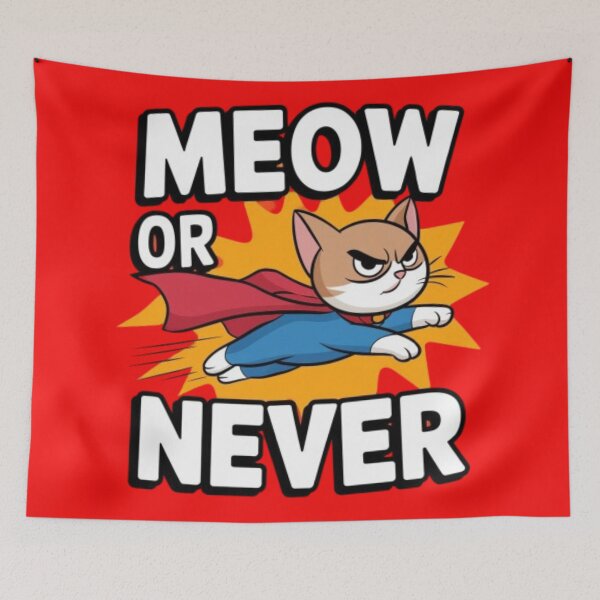 Item preview, SUPER CAT - MEOW OR NEVER designed and sold by 123ks.