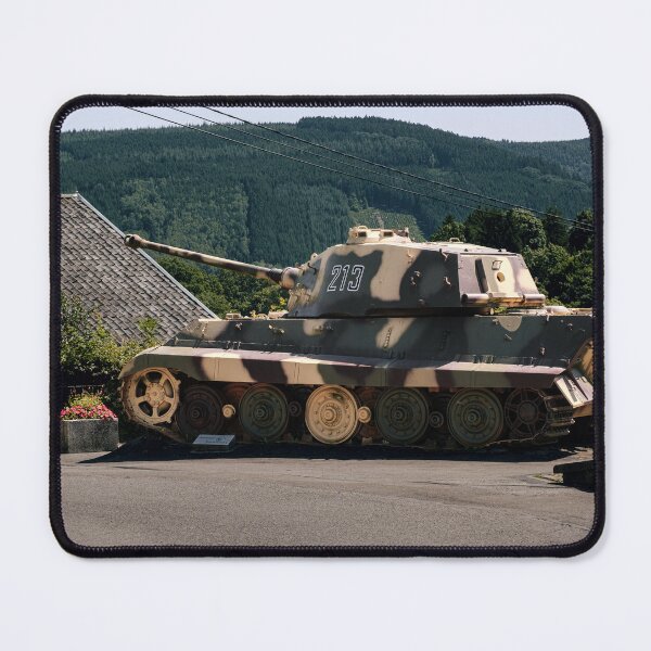 Item preview, Side view of German tank Konigstiger (King Tiger) 213 in La Gleize, Stoumont, Belgium designed and sold by svanaerschot.