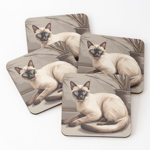 Item preview, siamese cat poster designed and sold by REDCATWWW.