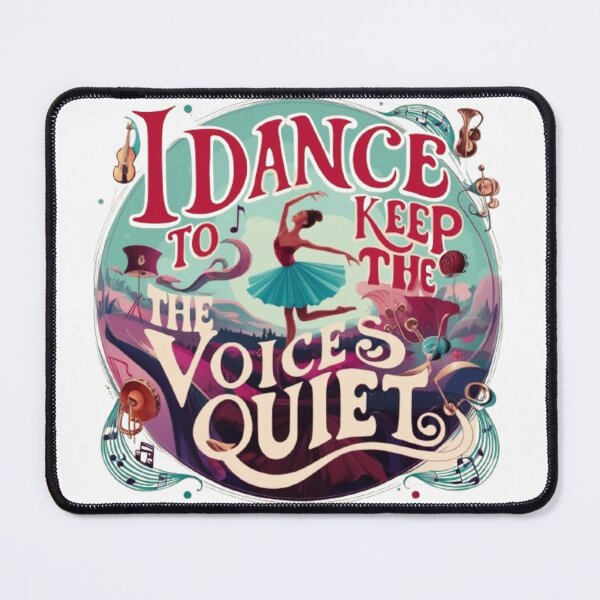 Item preview, I Dance to Keep the Voices Quiet – Surrealist Dancer in Dreamlike Landscape designed and sold by DITCHB .