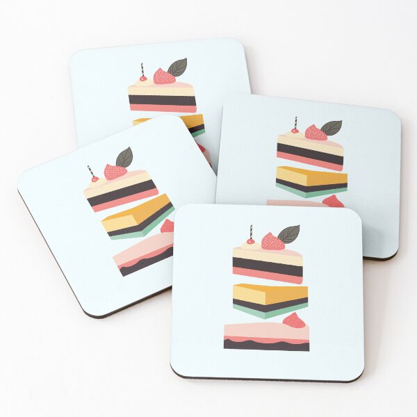 Item preview, Cake Illustration, Children's Art, Colorful Dessert Drawing, Food Illustration for Kids designed and sold by hannaprescott.