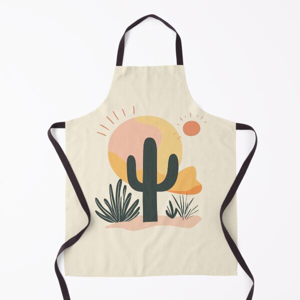 Item preview, Sun and Cactus Illustration, Child Art, Colorful Desert Landscape Drawing, Wall Decor for Kids designed and sold by hannaprescott.