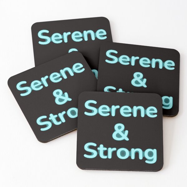 Item preview, "Serene & Strong": An Empowering Message for Mental Health Awareness and Personal Growth designed and sold by AlphaBetulia.