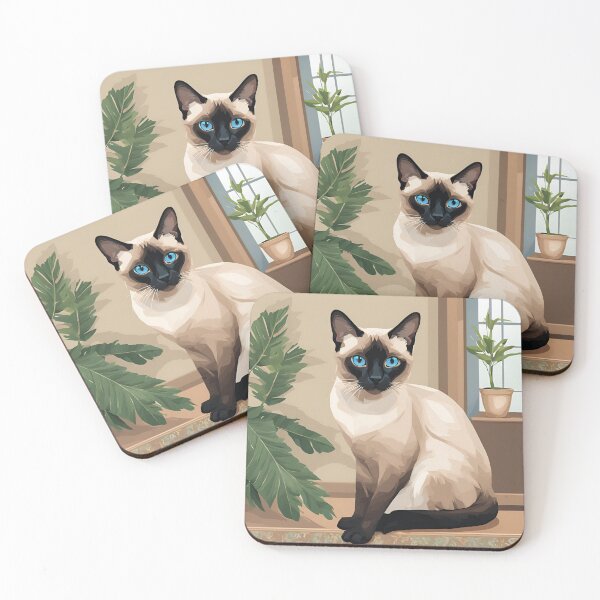 Item preview, Siamese cat poster designed and sold by REDCATWWW.