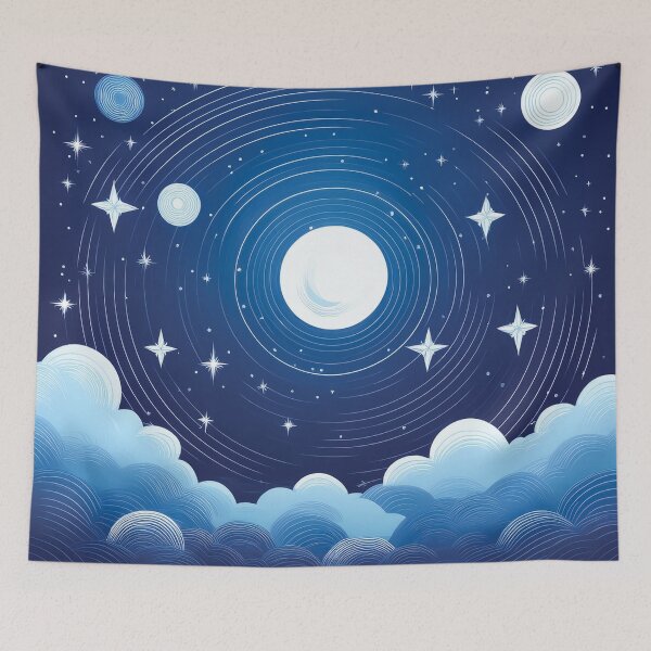 Item preview, A design of a space background with a classic starry night theme, featuring small twinkling star. designed and sold by HEMRO.