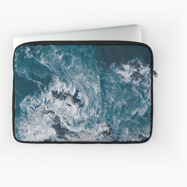 I Love the Sea - written on the sand Laptop Sleeve
