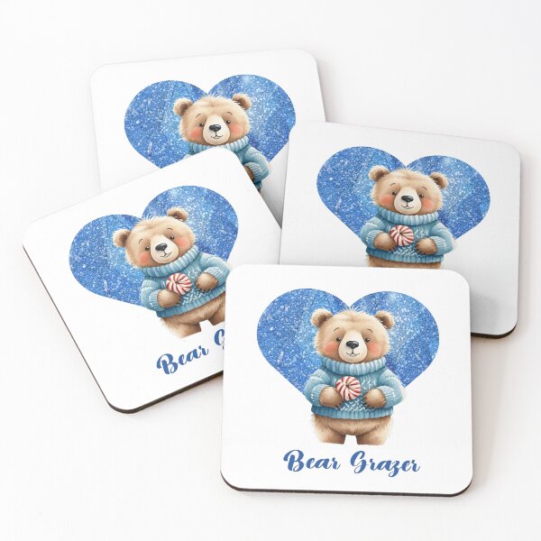Item preview, Blue Heart Sparkles with Bear Grazer Charm designed and sold by AlexeyevZurga.