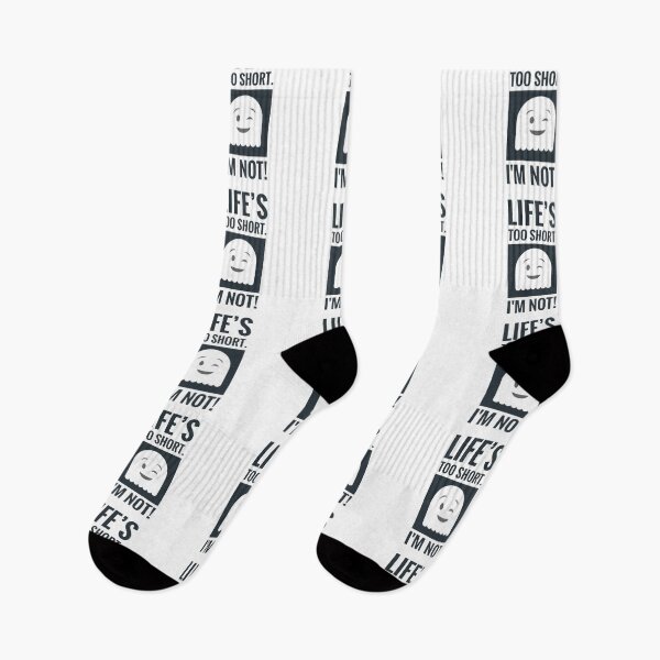 Item preview,  Life’s too short I'm not Funny Ghost Tall Person Humour  designed and sold by Jenny Meehan Art Prints and Patterns  .