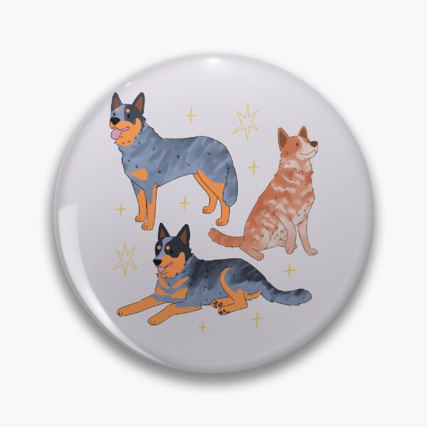 Item preview, Australian Cattle Dog cute illustration  designed and sold by YaraCuteArt.