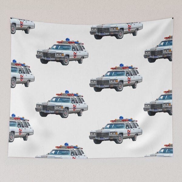Item preview, White Cadillac Ambulance, the Ecto-1 designed and sold by kahida.