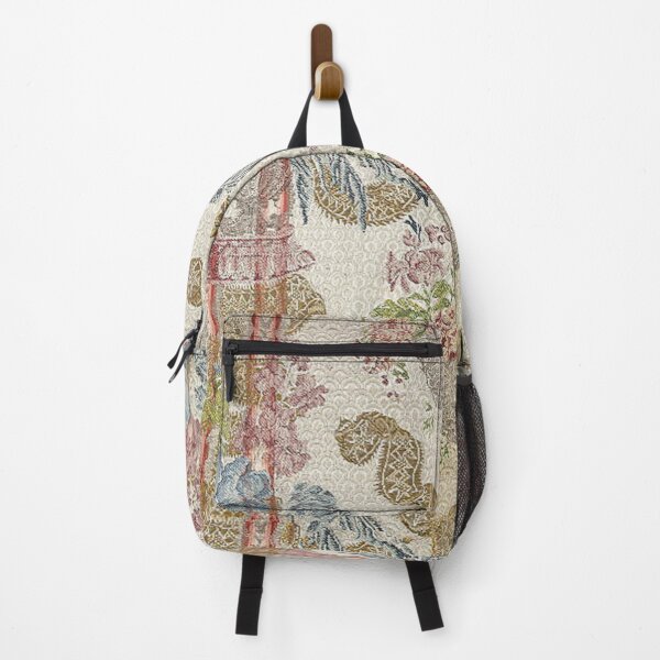 Item preview, 18th Century Italian Fabric with Ribbons and Flowers designed and sold by AnimaliaStar.