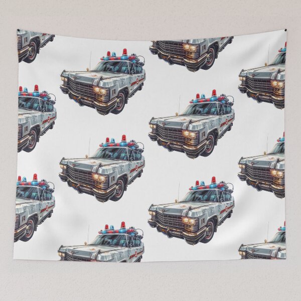 Item preview, White Cadillac Ambulance, the Ecto-1 designed and sold by kahida.