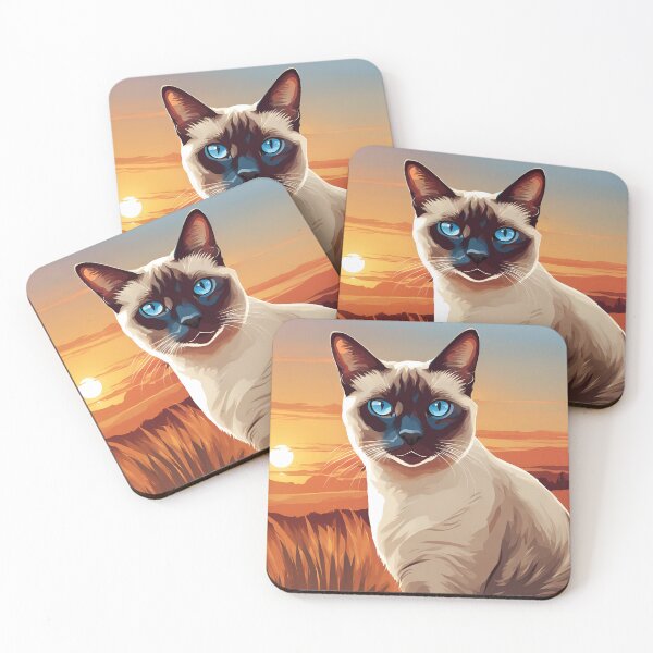 Item preview, Siamese cat poster designed and sold by REDCATWWW.