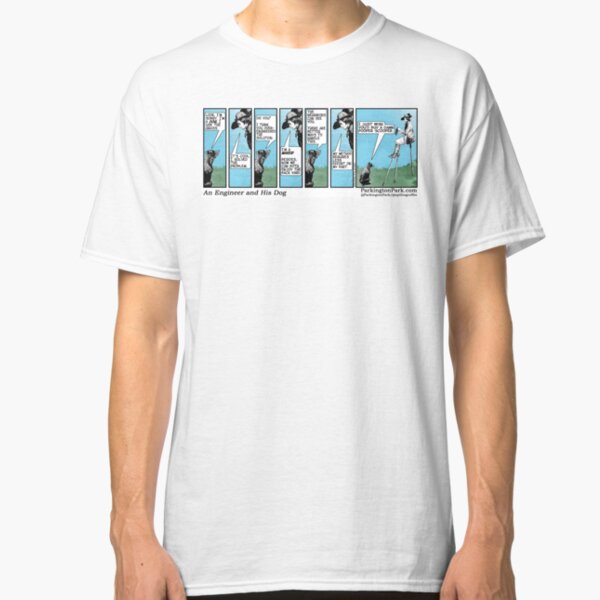 An Engineer and His Dog Comic Classic T-Shirt