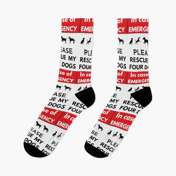 Item preview, In Case of an Emergency - Please Rescue My Four Dogs designed and sold by dontcryimhere.