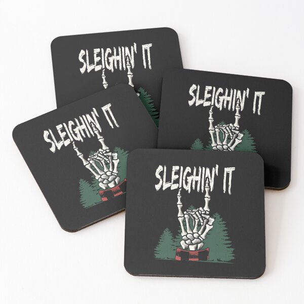 Item preview, Sleighin' It Christmas Skeleton Hands designed and sold by CreepyCornerArt.