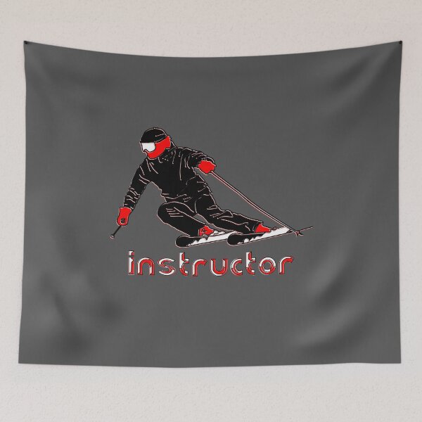 Item preview, instructor Dynamic Skiing Minimalist Design extreme sports designed and sold by 4rpixs.