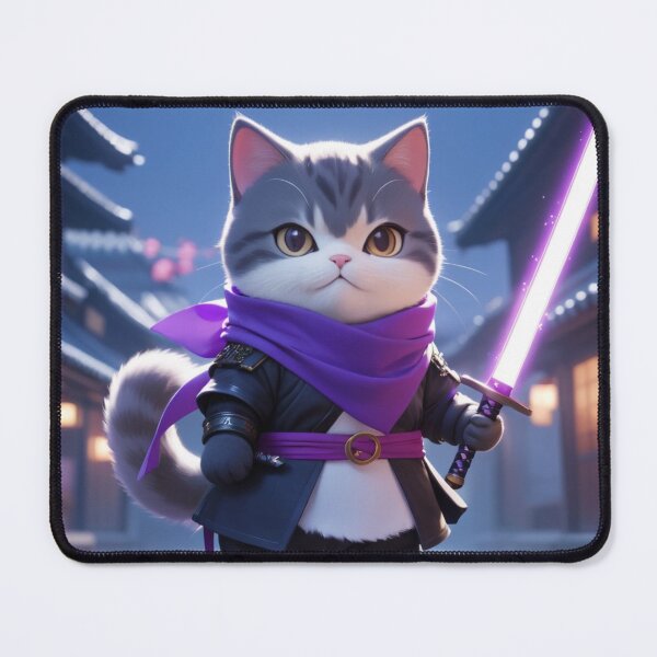 Item preview, cute cat costume as ninja designed and sold by mamacub.