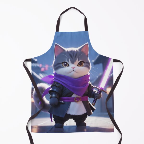 Item preview, cute cat costume as ninja designed and sold by mamacub.