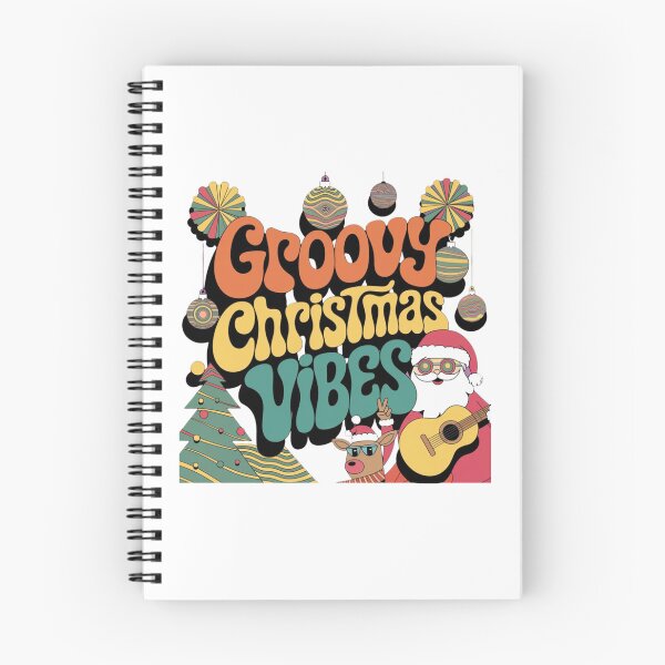Item preview, Groovy Christmas Vibes Retro 70s Hippie Holiday Design designed and sold by BunBuntheDog-.