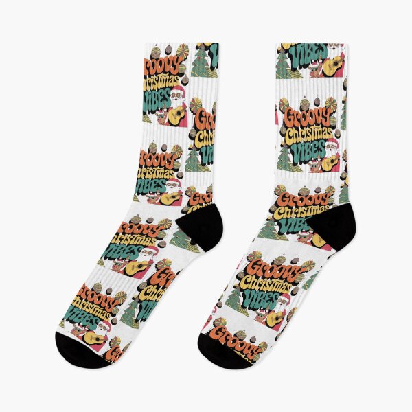 Item preview, Groovy Christmas Vibes Retro 70s Hippie Holiday Design designed and sold by BunBuntheDog-.