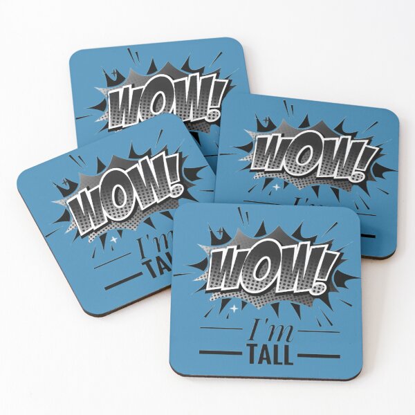 Item preview, Wow I'm Tall Funny Tall Person Tall People Humour  designed and sold by Jenny Meehan Art Prints and Patterns  .