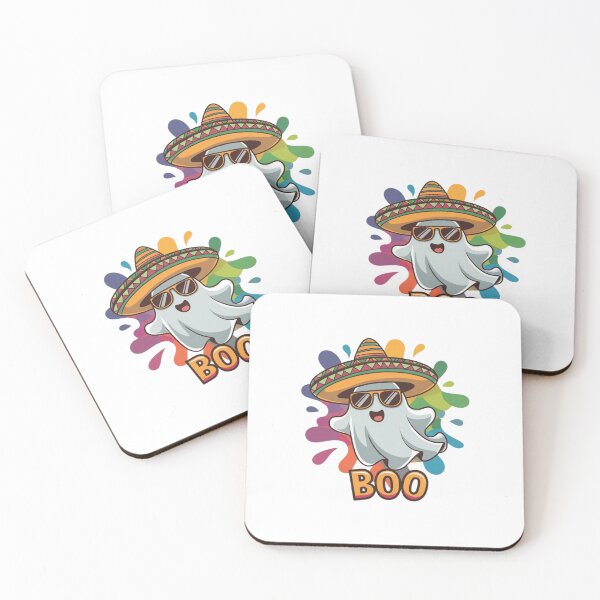 Item preview, Sombrero Ghost Boo: Cool & Spooky Splash Art designed and sold by Colorful-Garden.
