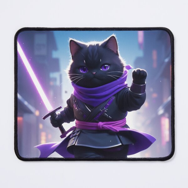 Item preview, cute cat costume as ninja designed and sold by mamacub.