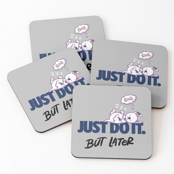 Item preview, JUST DO IT  but later cute sleeping dog nike designed and sold by Psycho-Crazy.