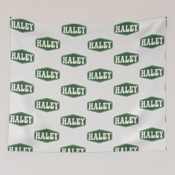 Item preview, HALEY Personalized Name Birthday Tag Family Name HALEY Girl Custom Name First Name Last Name designed and sold by HalloweenGift.