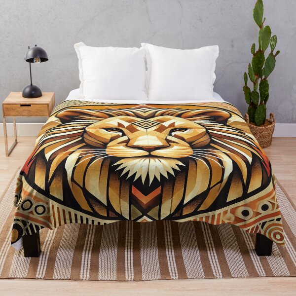 Item preview, Tribal Lion: Golden Majesty and Power designed and sold by FAONIM.